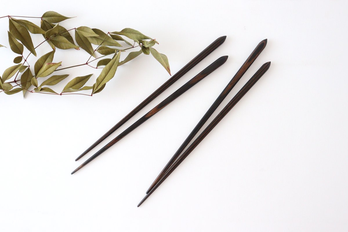 Ryusei Laminated Chopsticks Sumi Flavor 23.0cm /9.05in