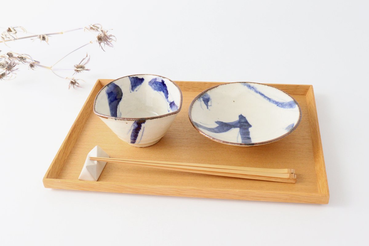 Minami Kiln Small Triangular Bowl Annanrakugki | Kobachi Mino Ware
