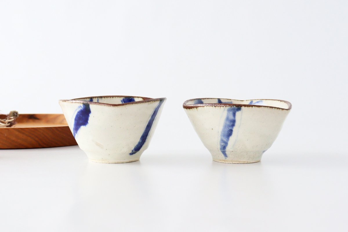 Minami Kiln Small Triangular Bowl Annanrakugki | Kobachi Mino Ware