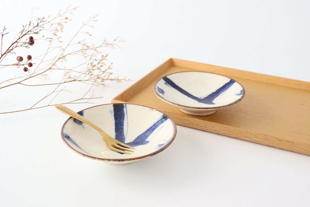 Minami Kiln Annanrakugaki Small Round Plate 12cm/4.7in | Mino Ware