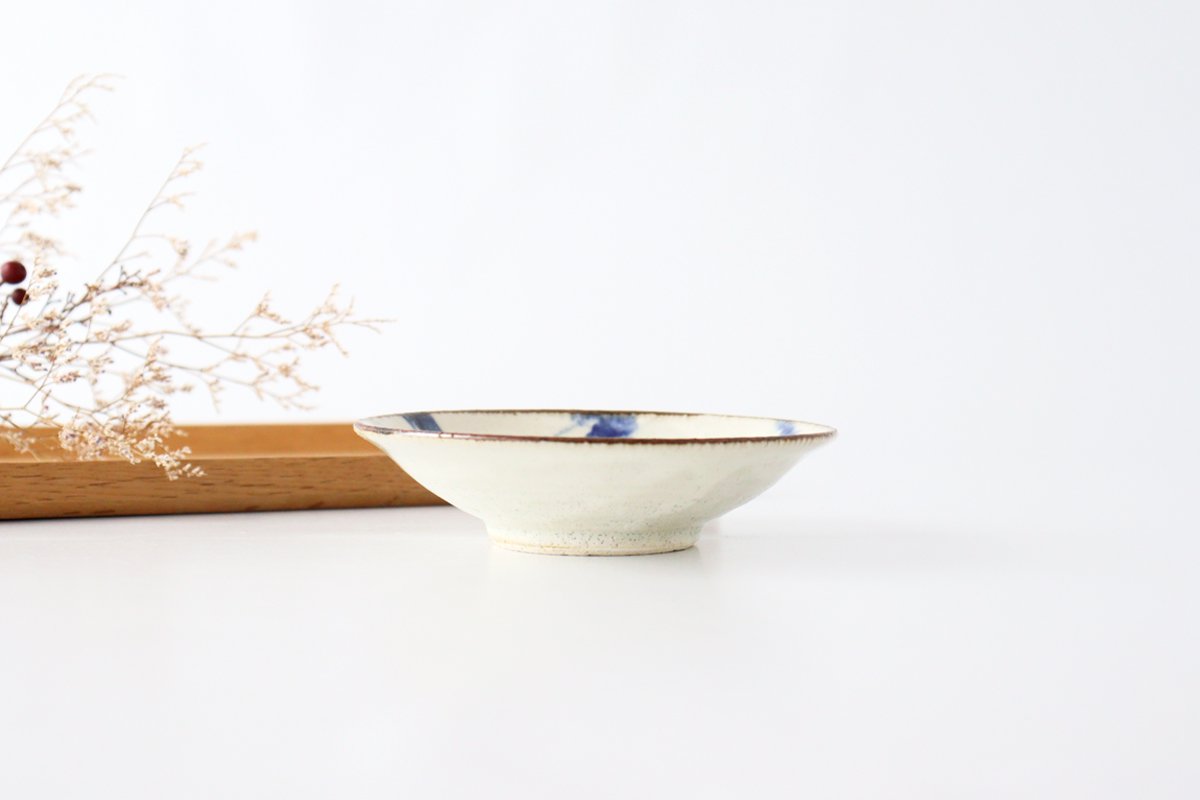 Minami Kiln Annanrakugaki Small Round Plate 12cm/4.7in | Mino Ware
