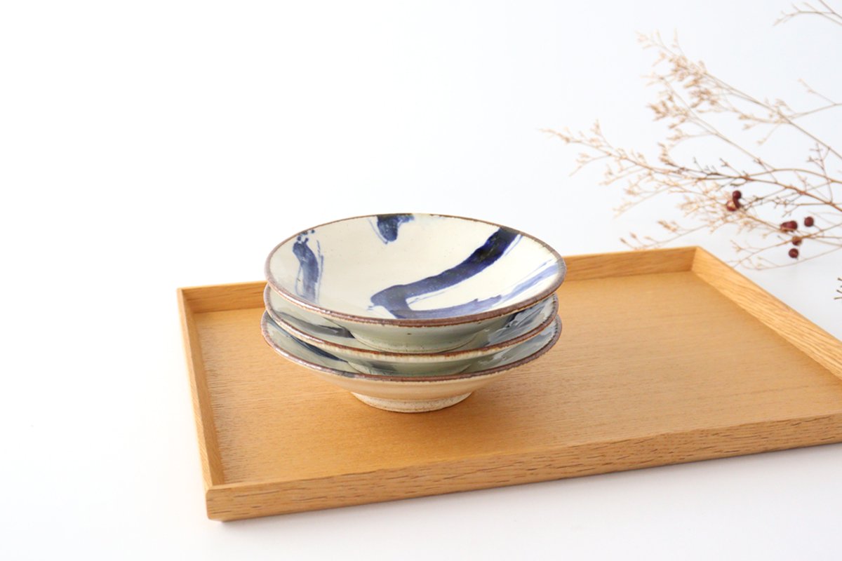 Minami Kiln Annanrakugaki Small Round Plate 12cm/4.7in | Mino Ware