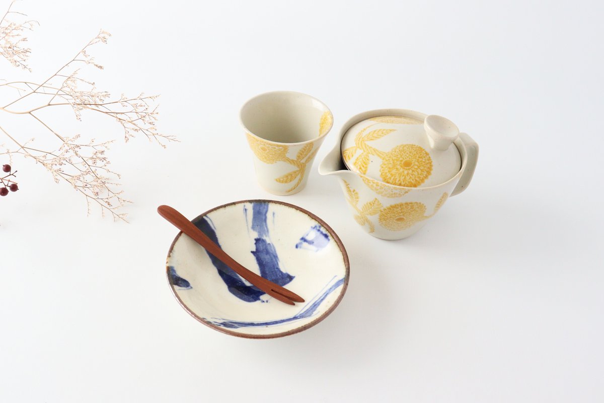 Minami Kiln Annanrakugaki Small Round Plate 12cm/4.7in | Mino Ware