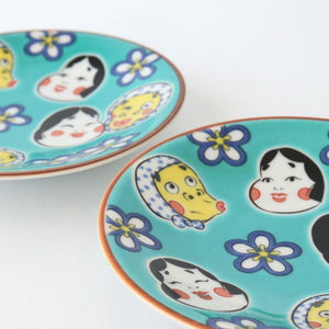 Seikou Kiln Small Plate Hyottoko Okame | Kutani Ware-Detail7