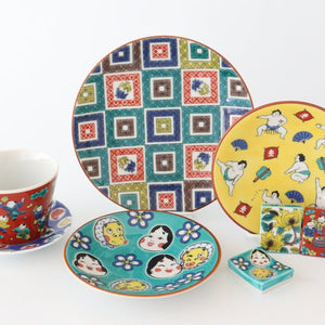 Seikou Kiln Sauce Plate Luckey Charms Light Blue | Kutani Ware-Detail13