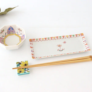 Seikou Kiln Colored Chopstick Rest Peony | Hashioki Kutani Ware-Detail2