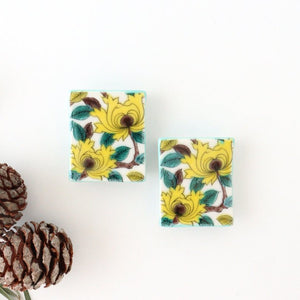 Seikou Kiln Colored Chopstick Rest Peony | Hashioki Kutani Ware-Detail10