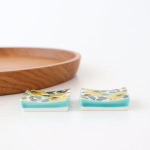 Seikou Kiln Colored Chopstick Rest Peony | Hashioki Kutani Ware-Detail5