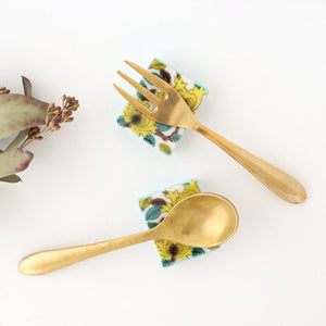 Seikou Kiln Colored Chopstick Rest Peony | Hashioki Kutani Ware-Detail8