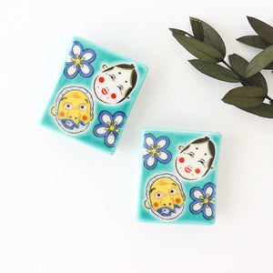 Seikou Kiln Colored Chopstick Rest Hyottoko Okame | Hashioki Kutani Ware-Detail10