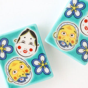 Seikou Kiln Colored Chopstick Rest Hyottoko Okame | Hashioki Kutani Ware-Detail11