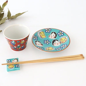 Seikou Kiln Colored Chopstick Rest Hyottoko Okame | Hashioki Kutani Ware-Detail3
