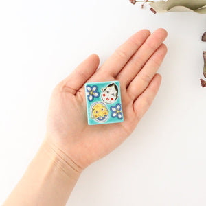 Seikou Kiln Colored Chopstick Rest Hyottoko Okame | Hashioki Kutani Ware-Detail5