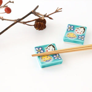 Seikou Kiln Colored Chopstick Rest Hyottoko Okame | Hashioki Kutani Ware-Detail6