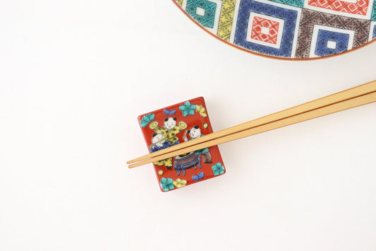 Seikou Kiln Colored Chopstick Rest Karako | Hashioki Kutani Ware-TOP