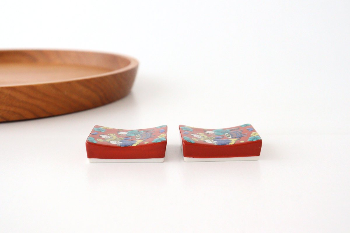 Seikou Kiln Colored Chopstick Rest Karako | Hashioki Kutani Ware