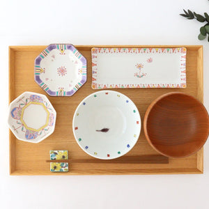 Ginshu Kiln Tatara Rectangle Plate Yellow Flower |Sushi Plate Kutani Ware-Detail10