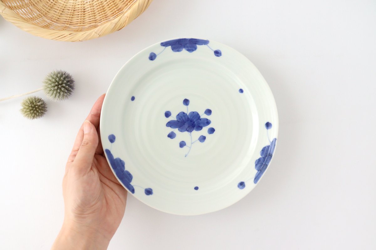 Round Plate Peonies 18cm/7.1in | Arita Ware