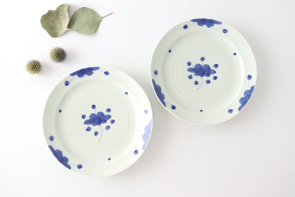 Round Plate Peonies 18cm/7.1in | Arita Ware