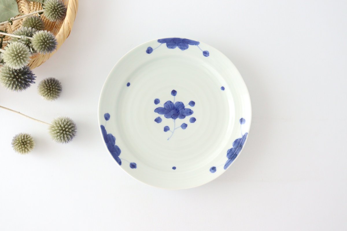 Round Plate Peonies 18cm/7.1in | Arita Ware