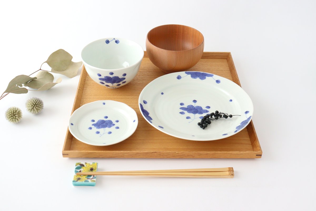 Round Plate Peonies 18cm/7.1in | Arita Ware
