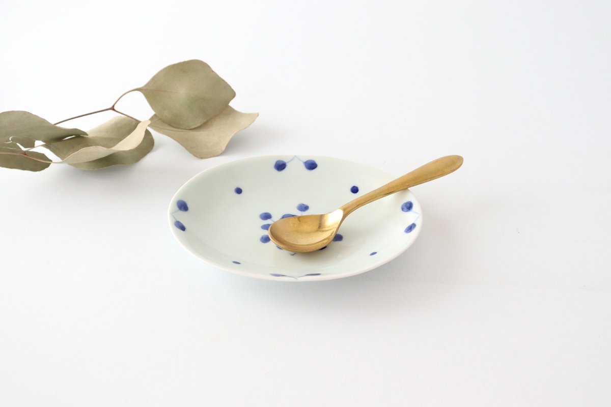 Oval Small Plate Blue Peony| Arita Ware