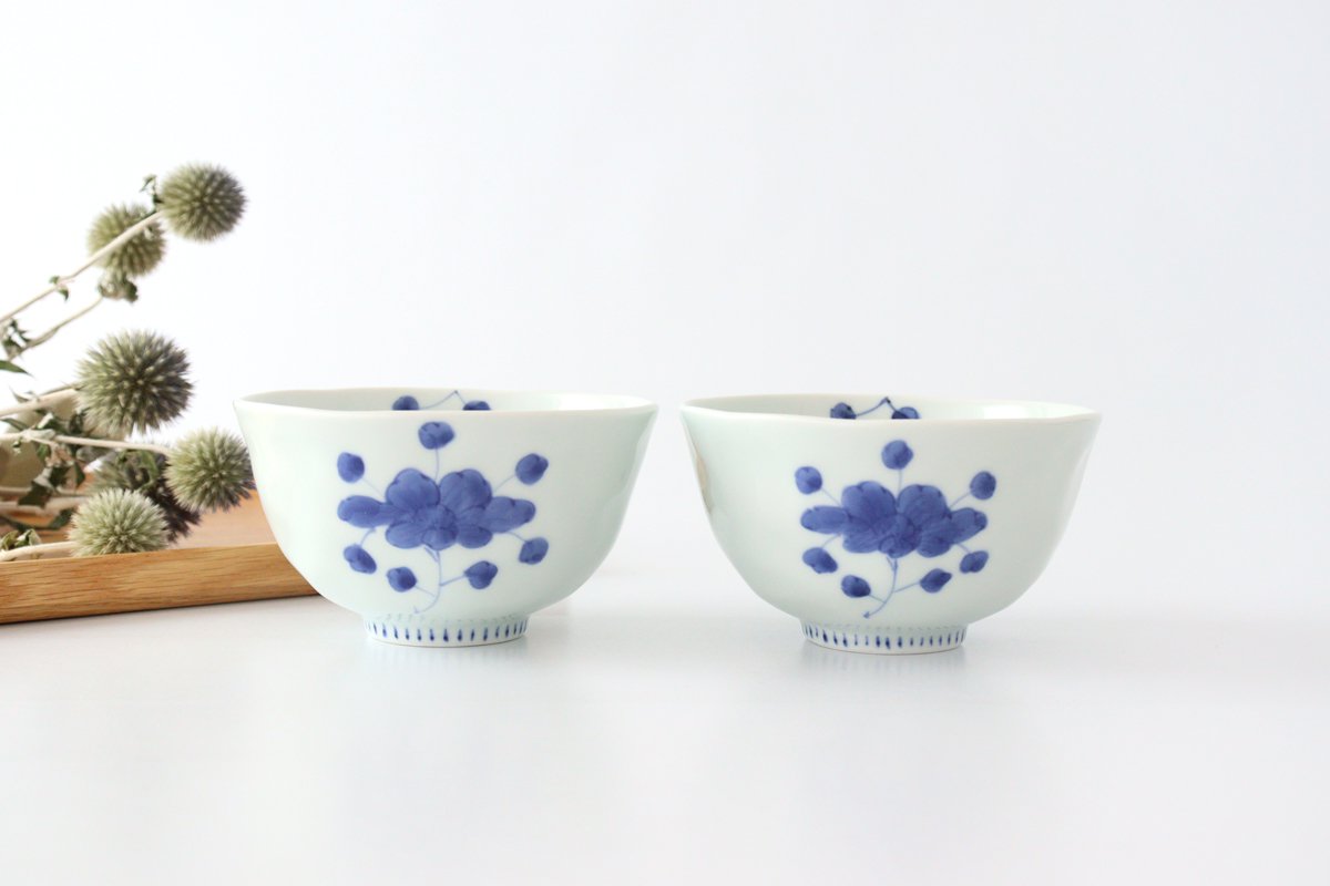 Large Rice Bow Peonies | Arita Ware