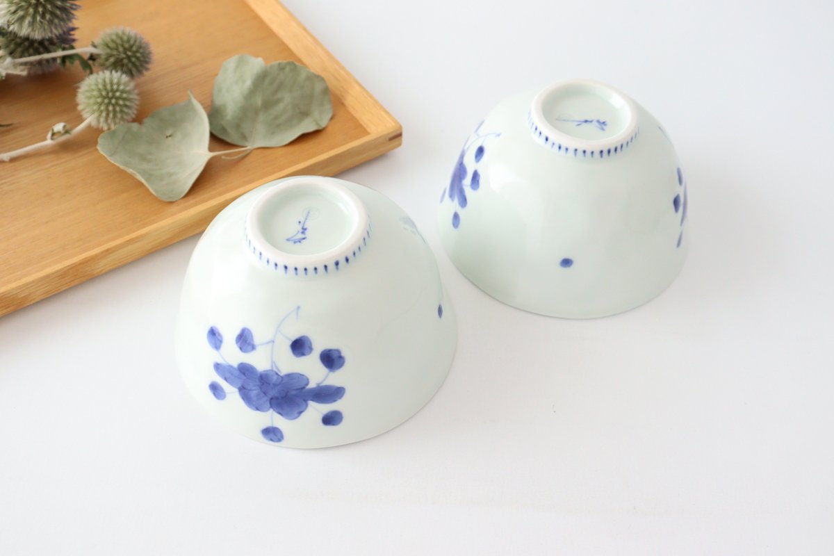 Large Rice Bow Peonies | Arita Ware