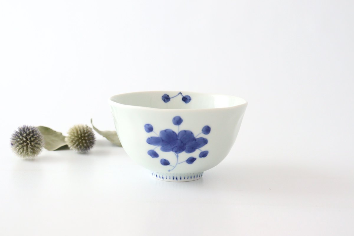 Large Rice Bow Peonies | Arita Ware