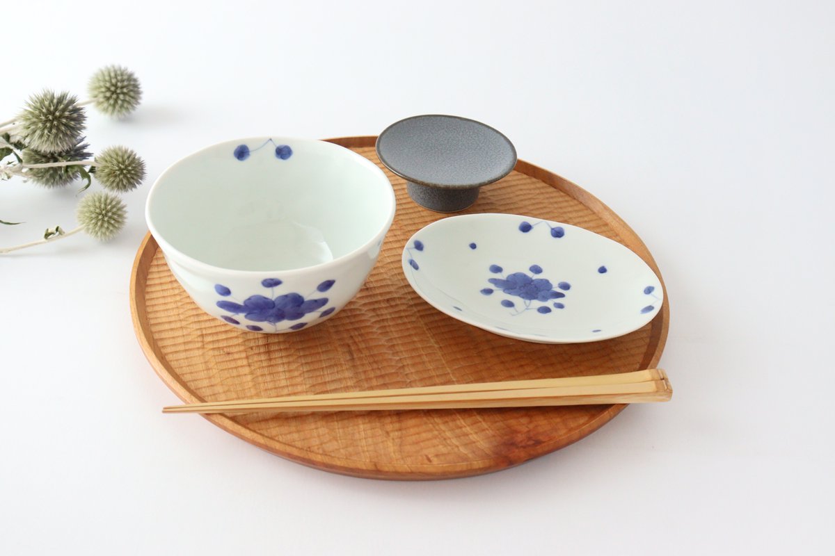 Large Rice Bow Peonies | Arita Ware