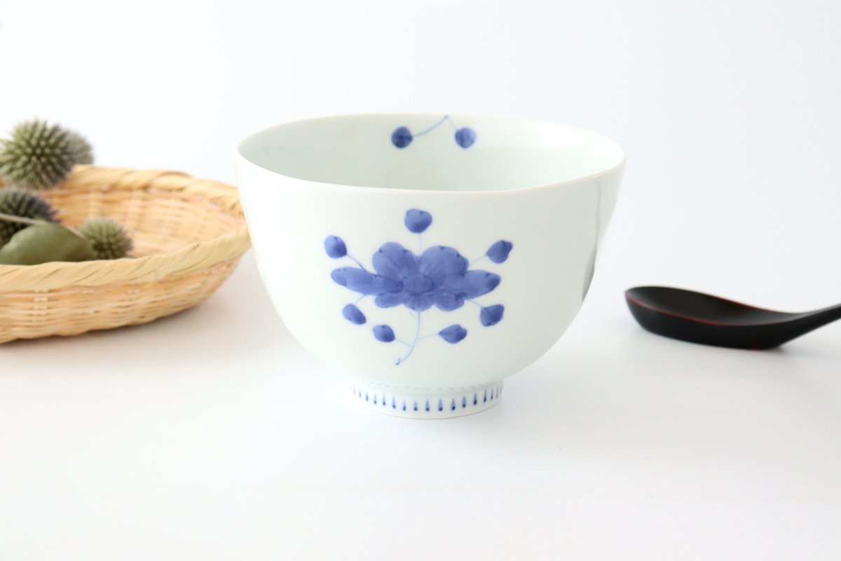 Round Noodle Bowl Peonies | Arita Ware