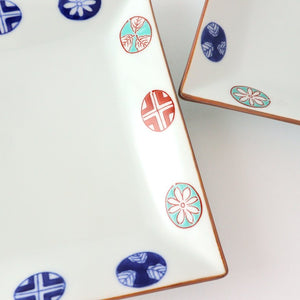 Squre Plate Round Pattern 16.5㎝/6.49in | Sushi Plate Arita Ware-Detail12