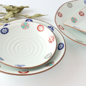 Squre Plate Round Pattern 16.5㎝/6.49in | Sushi Plate Arita Ware-Detail13