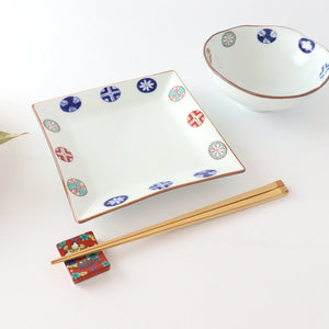 Squre Plate Round Pattern 16.5㎝/6.49in | Sushi Plate Arita Ware-Detail5