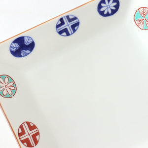 Squre Plate Round Pattern 16.5㎝/6.49in | Sushi Plate Arita Ware-Detail8