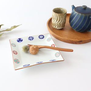 Squre Plate Round Pattern 16.5㎝/6.49in | Sushi Plate Arita Ware-Detail9