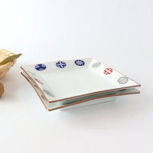 Squre Plate Round Pattern 16.5㎝/6.49in | Sushi Plate Arita Ware-Detail10