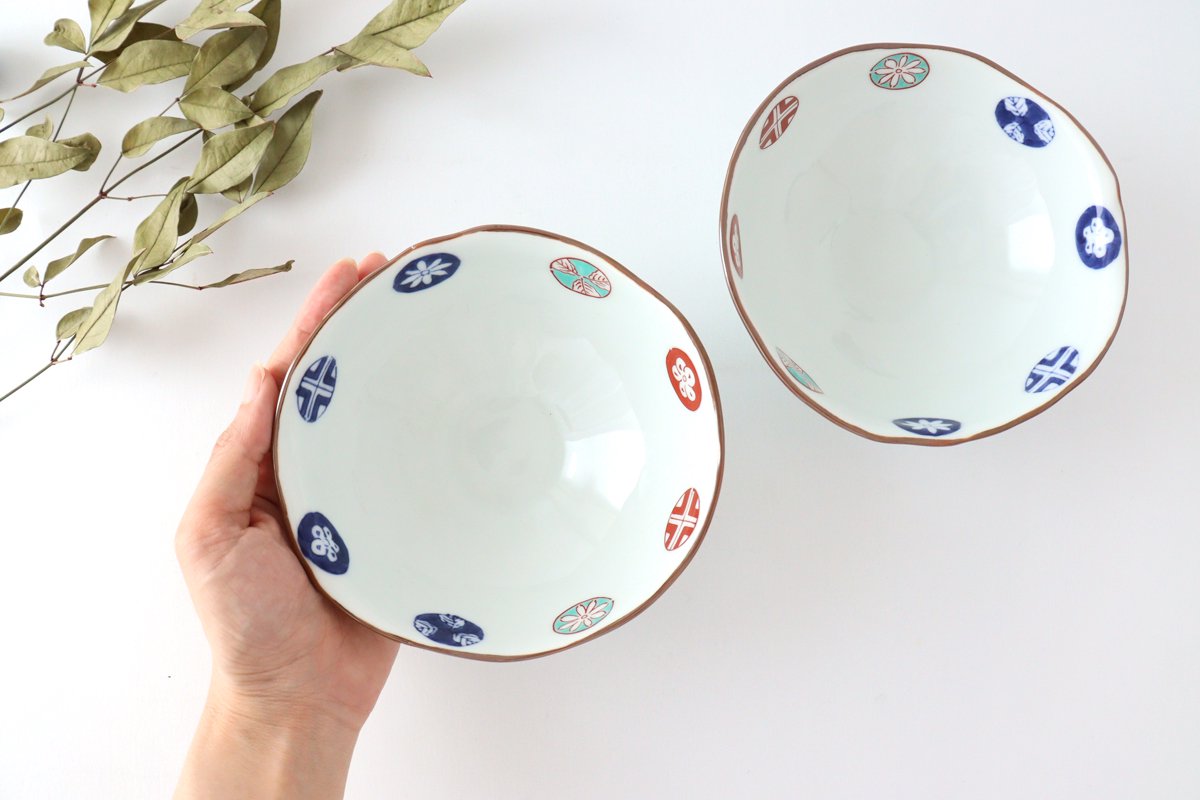 Oval Bowl Round Pattern | Serving Bowl Arita Ware