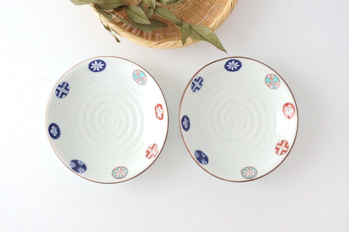 Oval Deep Plate Round Pattern | Arita Ware