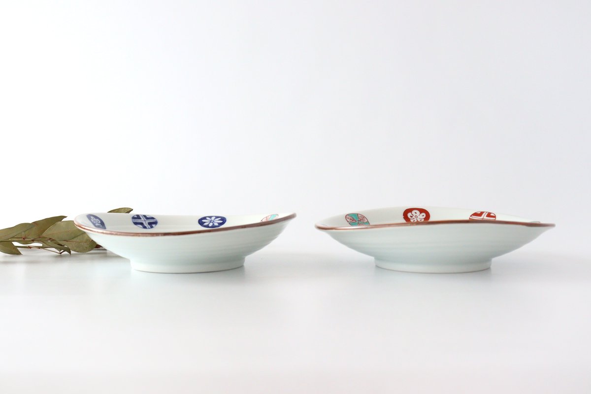 Oval Deep Plate Round Pattern | Arita Ware