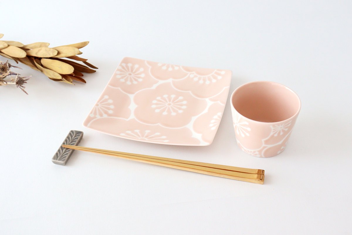 Soba Choko Plum Peach | Free Cup Hasami Ware