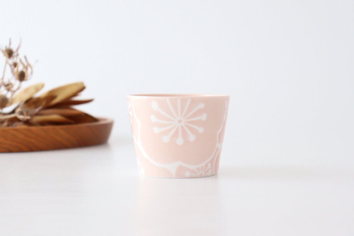 Soba Choko Plum Peach | Free Cup Hasami Ware