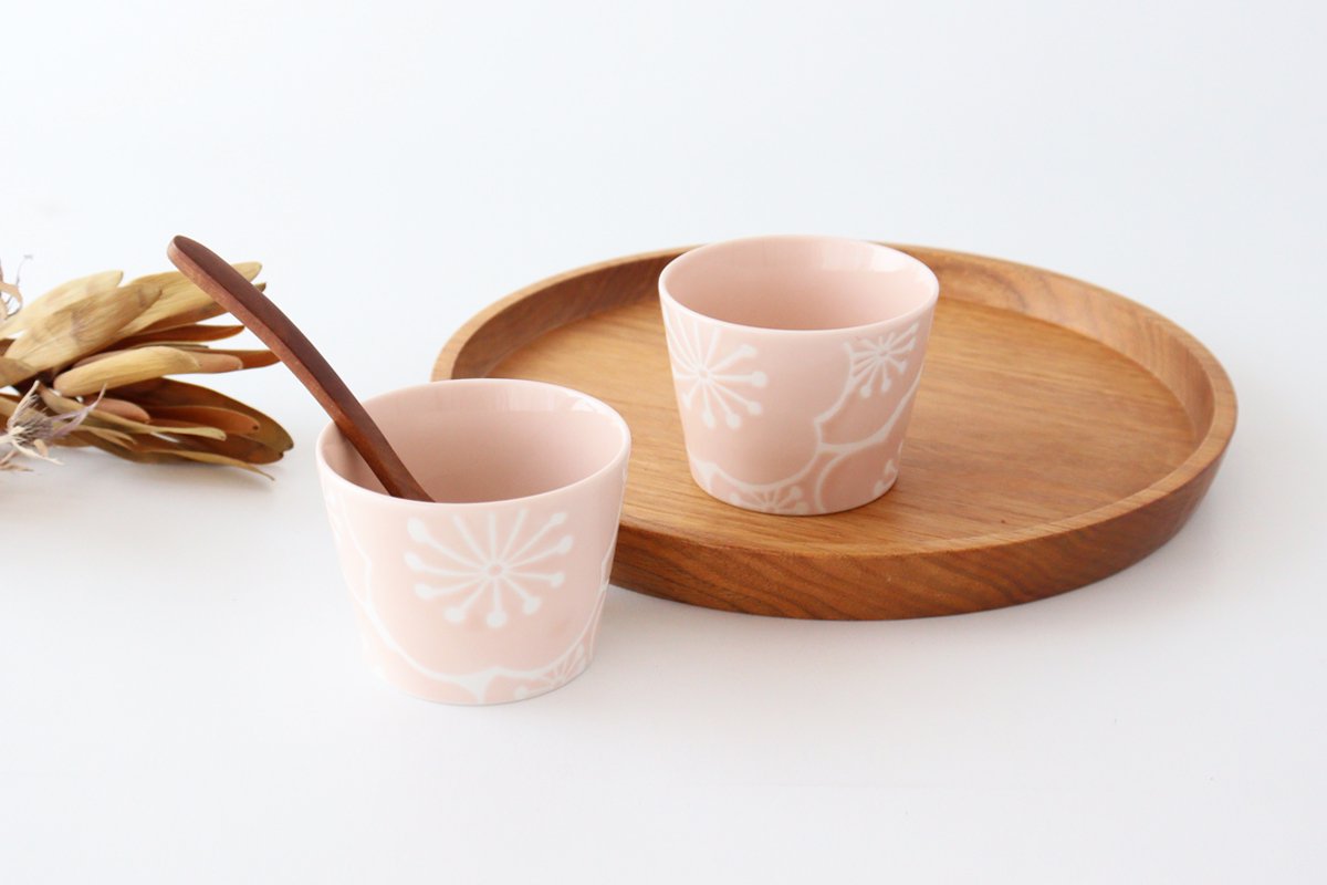 Soba Choko Plum Peach | Free Cup Hasami Ware