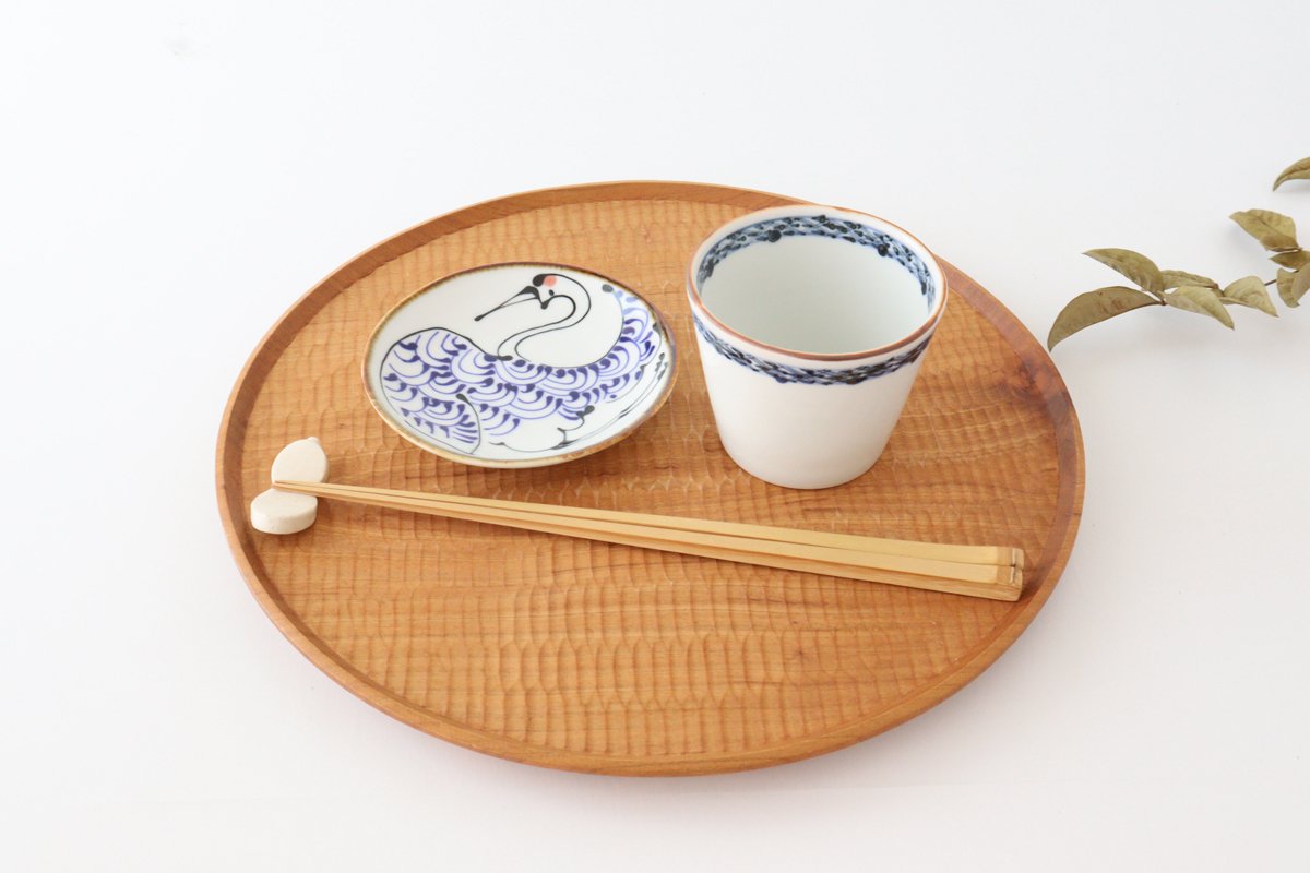 kotohogi Sauce Plate Crane | Hasami Ware