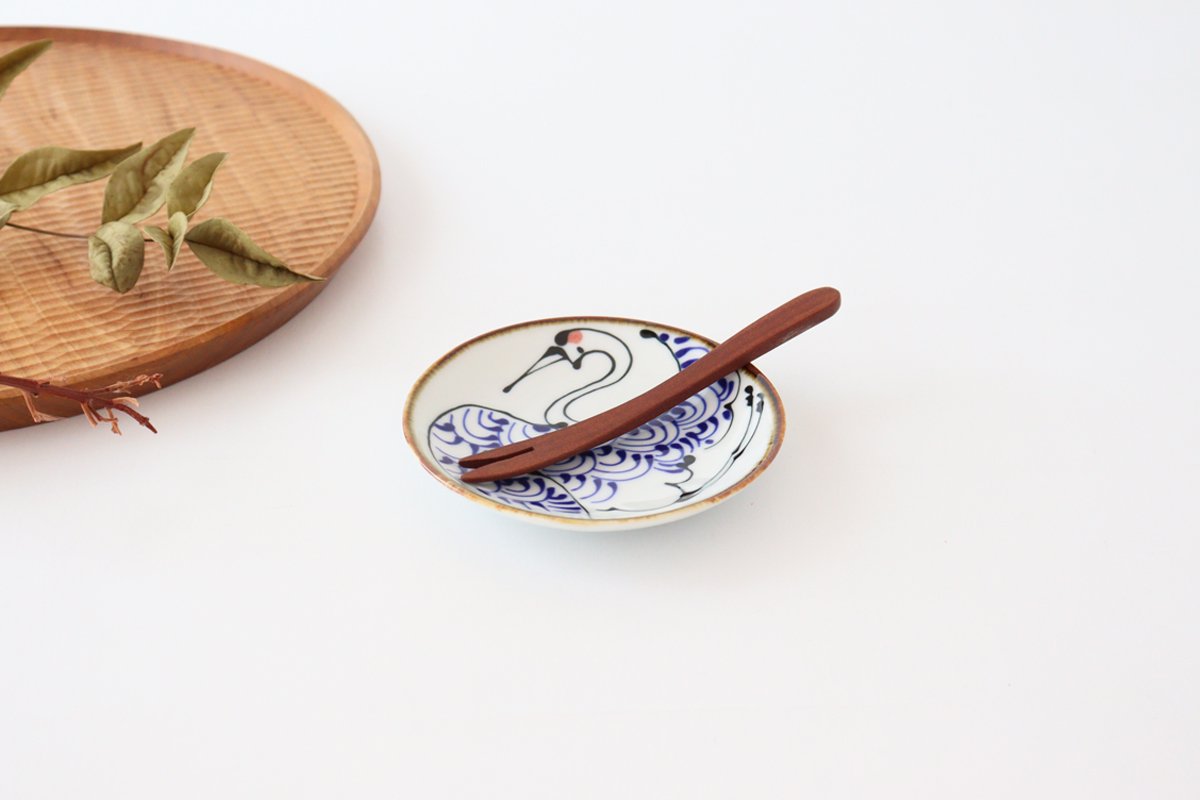 kotohogi Sauce Plate Crane | Hasami Ware