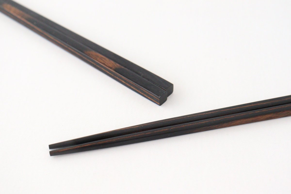 Extra Thin Chopsticks Black 23.5cm/9.25in