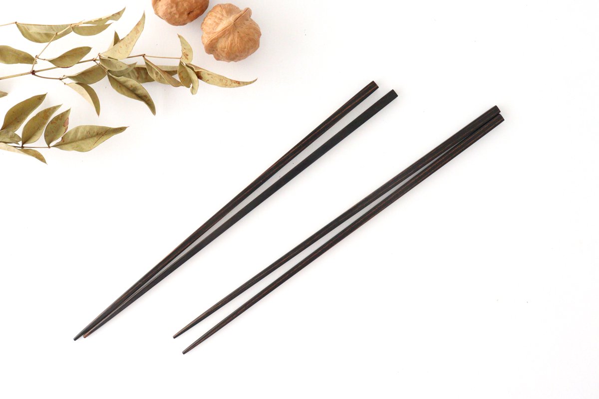Extra Thin Chopsticks Black 23.5cm/9.25in