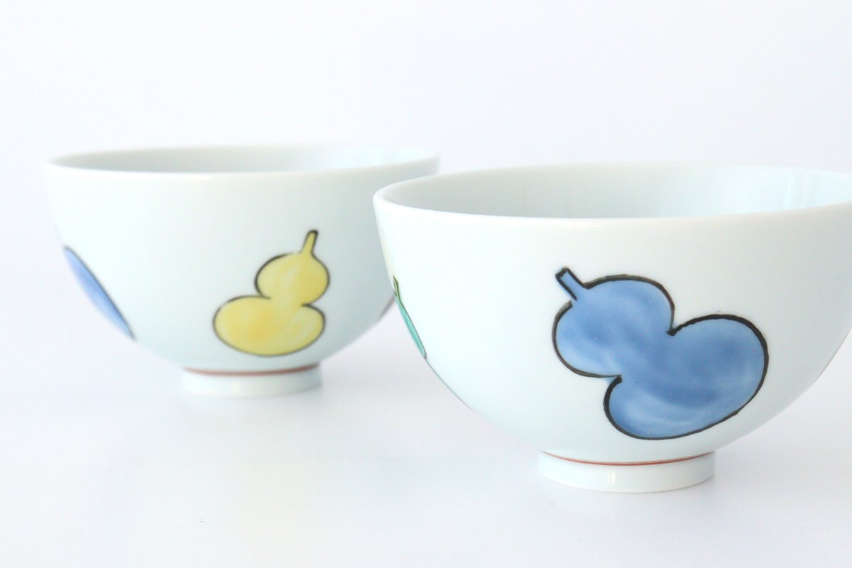 Zoho Klin Rice Bowl Six Gourds | Mino Ware
