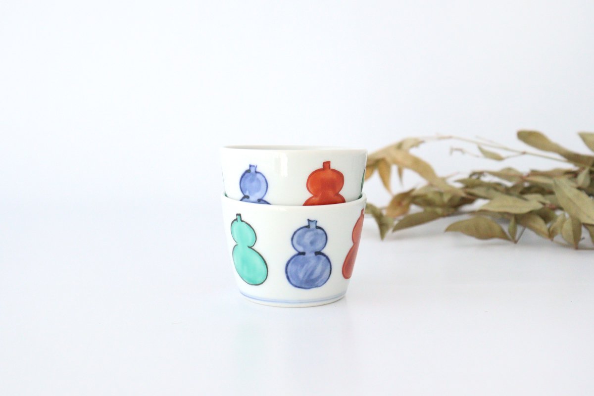 Zoho Kiln Soba Choko Six Gourds | Free Cup Mino Ware