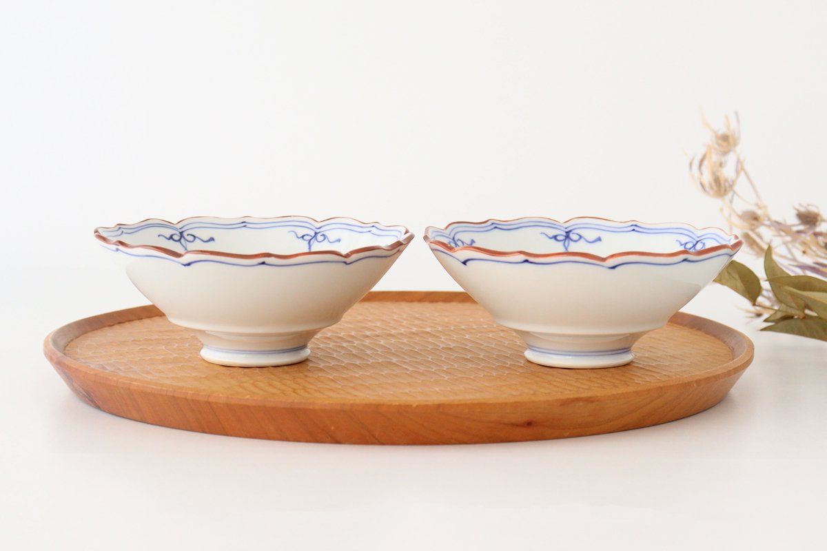 Bellflower-shaped Small Bowl Blue | Kobachi Hasami Ware